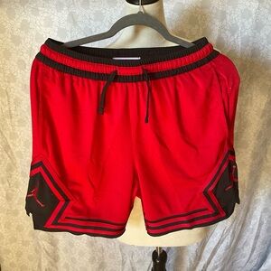 Jordan Red and Black Athletic Shorts